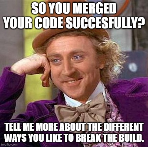 Build vs Merge with Maven Gradle and Git